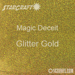 12" x 12" Sheet - StarCraft Magic - Deceit Glitter Gold