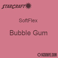 12" x 12" Sheet - StarCraft SoftFlex HTV - Bubble Gum