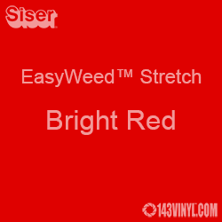 12" x 5 Foot Roll Siser EasyWeed Stretch HTV - Bright Red