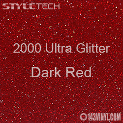 StyleTech 2000 Ultra Glitter - 146 Dark Red - 12"x24" Sheet