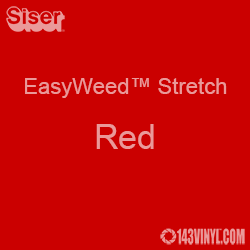 12" x 24" Sheet Siser EasyWeed Stretch HTV - Red