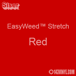12" x 5 Foot Roll Siser EasyWeed Stretch HTV - Red 12" x 5 Foot Roll Siser EasyWeed Stretch HTV - Red