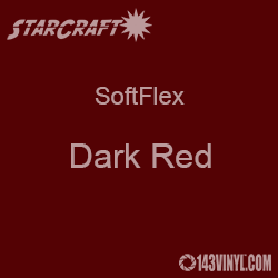 12" x 5 Yard Roll - StarCraft SoftFlex HTV - Dark Red