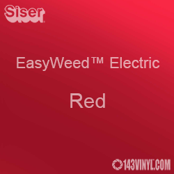 12" x 15" Sheet Siser EasyWeed Electric HTV - Red