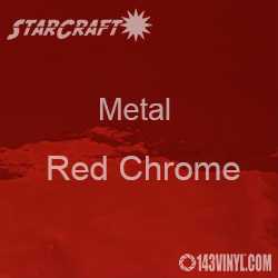 12" x 24" Sheet - StarCraft Metal - Red Chrome   