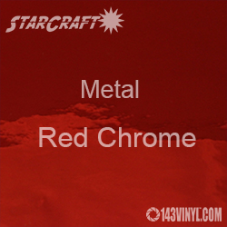 StarCraft Metal - Chrome Red Adhesive Vinyl 12x24 inch sheets