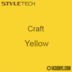 Styletech Craft Vinyl - Yellow- 12" x 12" Sheet