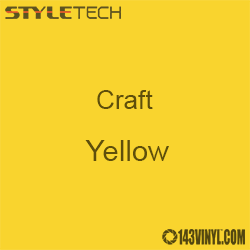 Styletech Craft Vinyl - Yellow- 12" x 12" Sheet Styletech Craft Vinyl - Yellow- 12" x 12" Sheet