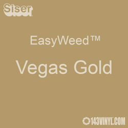 Siser EasyWeed Heat Transfer Vinyl (HTV) - Vegas Gold - 15 in x 12 inch Sheet