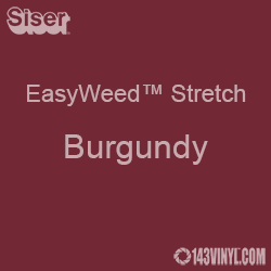 12" x 24" Sheet Siser EasyWeed Stretch HTV - Burgundy