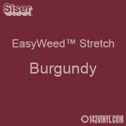 12" x 5 Foot Roll Siser EasyWeed Stretch HTV - Burgundy