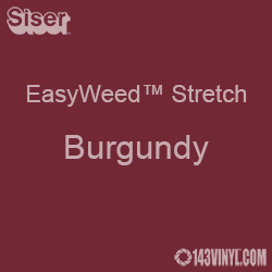 12" x 5 Yard Roll Siser EasyWeed Stretch HTV - Burgundy 12" x 5 Yard Roll Siser EasyWeed Stretch HTV - Burgundy