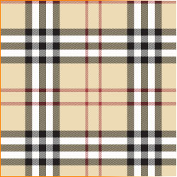 Printed Pattern Vinyl - Glossy -  Beige Plaid Small 12" x 24" Sheet