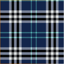 Printed Pattern Vinyl - Glossy - Blue Plaid Small 12" x 12" Sheet