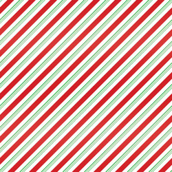 Printed Pattern Vinyl - Glossy -  Candy Cane Stripe - Green and Red 12" x 12" Sheet