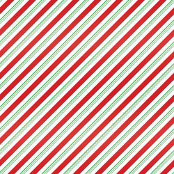Printed Pattern Vinyl - Glossy -  Candy Cane Stripe - Green and Red 12" x 12" Sheet