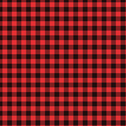 Printed Pattern Vinyl - Glossy - Small Buffalo Red Plaid 12" x 24" Sheet