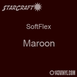 12" x 5 Yard Roll - StarCraft SoftFlex HTV - Maroon
