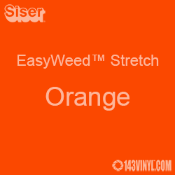 12" x 5 Yard Roll Siser EasyWeed Stretch HTV - Orange 12" x 5 Yard Roll Siser EasyWeed Stretch HTV - Orange