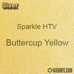 Siser Sparkle HTV: 12" x 24" sheet  - Buttercup Yellow