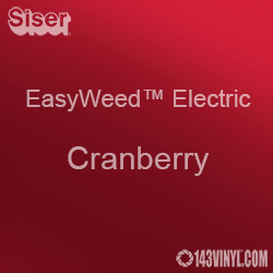 12" x 15" Sheet Siser EasyWeed Electric HTV - Cranberry