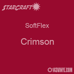 12" x 12" Sheet - StarCraft SoftFlex HTV - Crimson