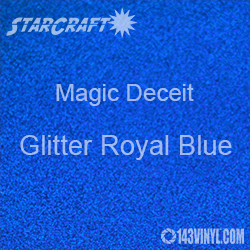 12" x 24" Sheet - StarCraft Magic - Deceit Glitter Royal Blue