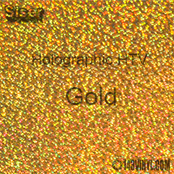 12" x 20" Sheet Siser Holographic HTV - Gold