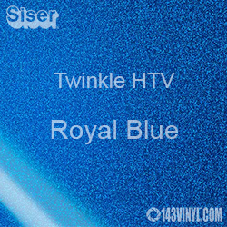 12" x 20" Sheet Siser Twinkle HTV - Royal Blue