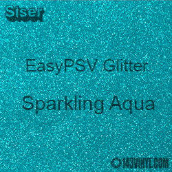 Siser EasyPSV Glitter - Sparkling Aqua (27) - 12" x 24" Sheet