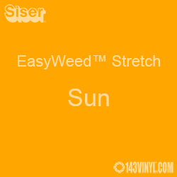 12" x 24" Sheet Siser EasyWeed Stretch HTV - Sun