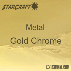 12" x  24" Sheet - StarCraft Metal - Gold Chrome 