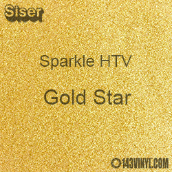 Siser Sparkle HTV: 12" x 24" sheet - Gold Star