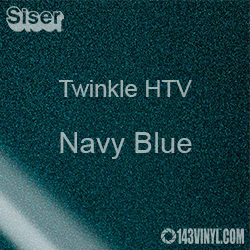 12" x 20" Sheet Siser Twinkle HTV - Navy Blue