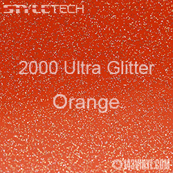 StyleTech 2000 Ultra Glitter - 148 Orange - 12"x24" Sheet