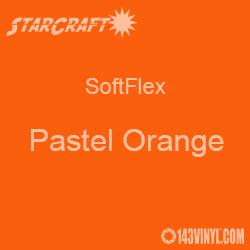 Outlet 11.5" x 12" Sheet - StarCraft SoftFlex HTV - Pastel Orange 