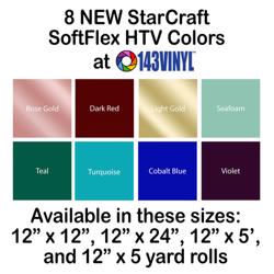 143VINYL Adds Eight New Colors Of StarCraft SoftFlex HTV  