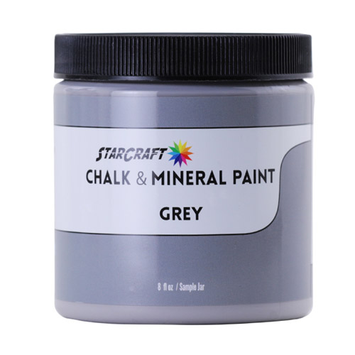 StarCraft Chalk & Mineral Paint-Sample, 8oz-Grey