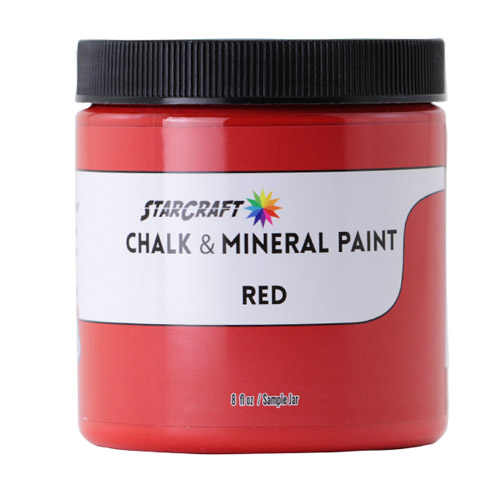 StarCraft Chalk & Mineral Paint-Sample, 8oz-Red