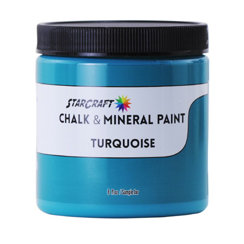 StarCraft Chalk & Mineral Paint-Sample, 8oz-Turquoise