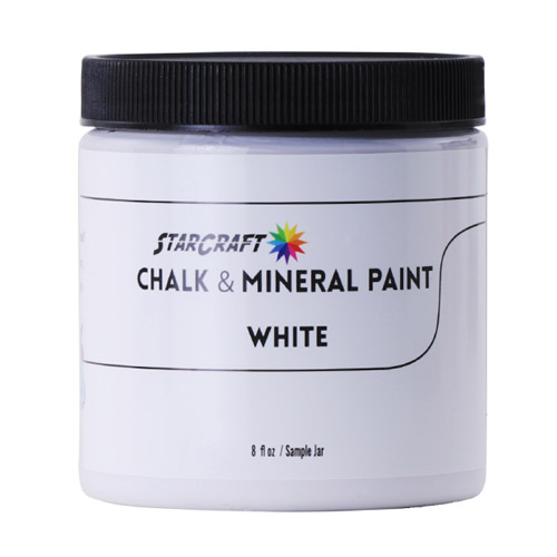 StarCraft Chalk & Mineral Paint-Sample, 8oz-White