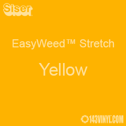 12" x 24" Sheet Siser EasyWeed Stretch HTV - Yellow