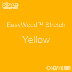 12" x 5 Foot Roll Siser EasyWeed Stretch HTV - Yellow 12" x 5 Foot Roll Siser EasyWeed Stretch HTV - Yellow