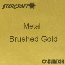 12" x 12" Sheet - StarCraft Metal- Brushed Gold  