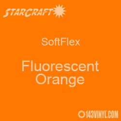 12" x 5 Foot Roll -StarCraft SoftFlex HTV - Fluorescent Orange