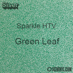 Siser Sparkle HTV: 12" x 24" sheet  - Green Leaf