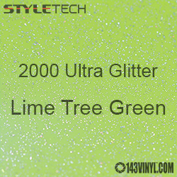 StyleTech 2000 Ultra Glitter - 165 Lime Tree Green - 12"x24" Sheet