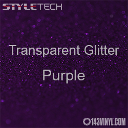 StyleTech Transparent Glitter - Purple - 12" x 12" Sheet