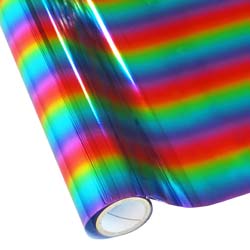 25 Foot Roll of 12" StarCraft Electra Foil - Rainbow