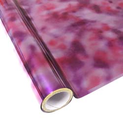 25 Foot Roll of 12" StarCraft Electra Foil - Tie Dye Purple